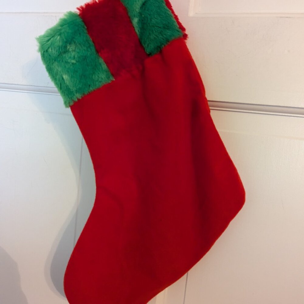 YooHoo & Friends Aurora Red Green Embellished Happy Holidays Christmas Stocking - Picture 4 of 5